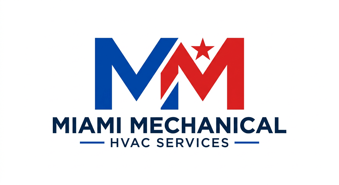 Firefly_Gemini Flash_Generate a logo 800 px by 800px of a HVAC company based on Miami, using a modern font 537759